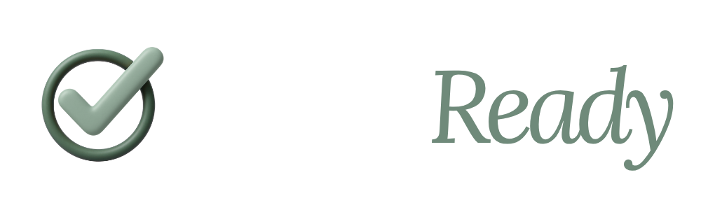 HomeReady Logo Version 2 - Dark Background Horizontal Stack